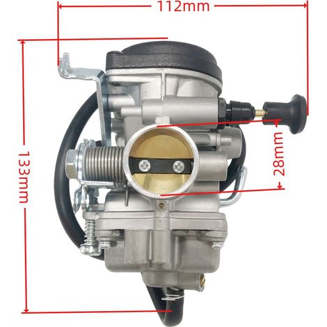 Carburateur complet YBR12JD9-E4101-02-00 - remplacement YBR125 monocâble - 606-114 (1/4)