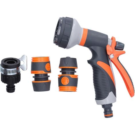 Garden Hose Spray Nozzle 8 Adjustable Patterns Water Sprayer High Pressure Spray Nozzle (1/5)