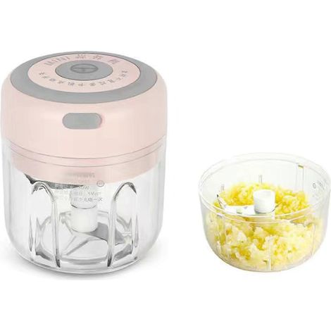 Mini hachoir à ail électrique domestique, rechargeable par USB, presse-oignons pour oignons et gingembre (1/5)
