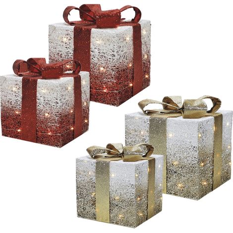 HIGH-TECH SET 2 PACCHI CHRISTMAS CON MICROLED ASSORTITE