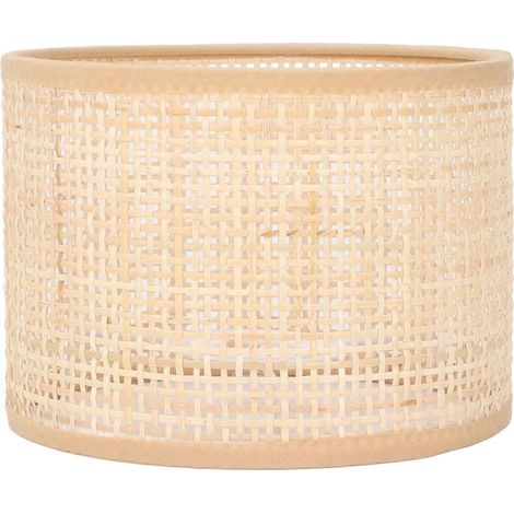 Jeffergarden Rattan-Lampenschirm-Ersatz, gewebter Korb, Vintage-Kronleuchter, Hänge-Tischlampe, Stehlampenabdeckung E27 E14 (1/5)