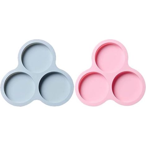Eierpfanne für Heißluftfritteuse Silikon-Muffinform 2er-Pack Zubehör mit 3 Mulden Antihaft-Pfannkuchenpfanne Pfanne für Spiegeleier zum Backen (1/5)