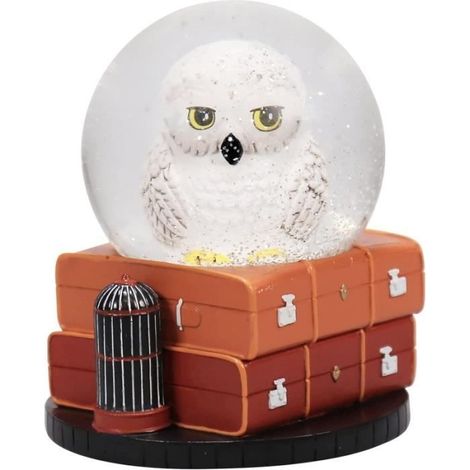 Boule à neige - Harry Potter - Hedwig - 11,2 x 11,3 x 12,3 cm - Résine et verre - Décoratif