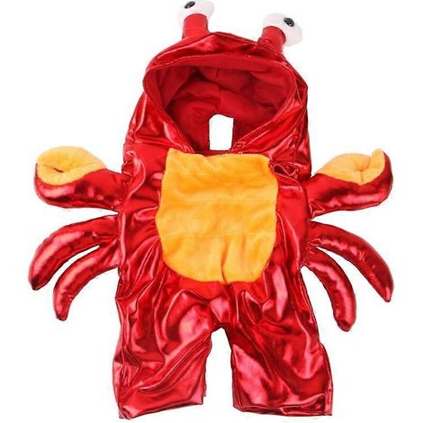 Voici une proposition de titre en français, optimisé pour le référencement et ne dépassant pas 190 caractères :
Costume Halloween Nouvel An Chien Crab Thème, Hoodie Pyjama pour Petit Chien, Taille S, (1/4)