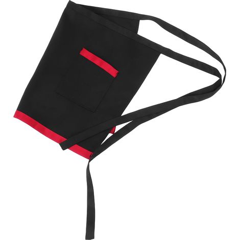 Tablier de serveuse avec poches, tablier de cuisine court et demi tablier (1/5)