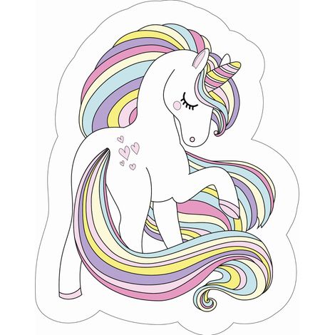 Almohada decorativa con forma de unicornio, peluche original de unicornio (1/3)