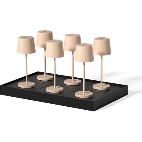 Juego de 6 lámparas de mesa con base H22CM KELLY MINI (1/3)