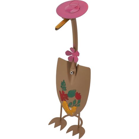 Décorations de pagaie en forme de canard pour couples, art en fer forgé, exquises, peintes à la main, amusantes et originales, décoration de jardin extérieur, pagaie ronde en forme de canard (1/5)