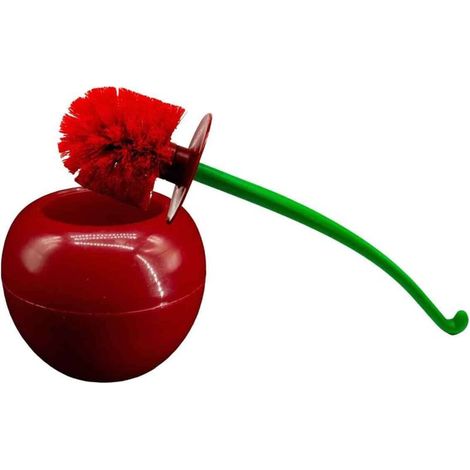 Brosse De Toilette - Tete En Cerise - Manche Ergonomique Long - Socle Hygienique Antieclaboussures - 1 Unite (1/5)
