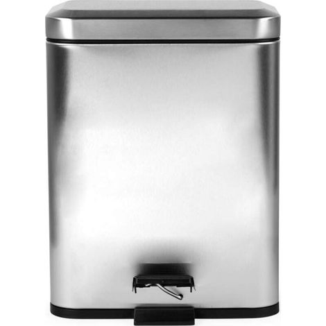 Cubo de basura Beldray LA035235SSFEU7 de 5 litros con doble compartimento – Acero inoxidable (1/3)