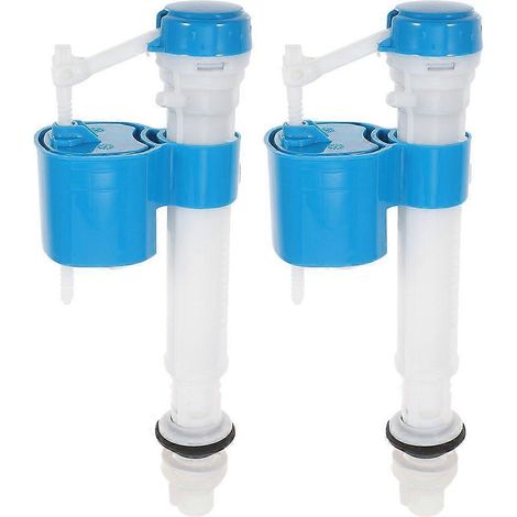 Kit de remplacement pour la réparation des toilettes (2 pièces) : vanne de remplissage, vanne d'arrivée d'eau, raccord de réservoir. (1/5)