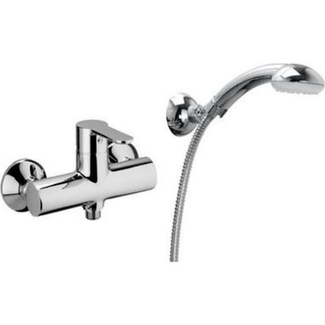 Miscelatore monocomando esterno doccia senza accessori linea blu