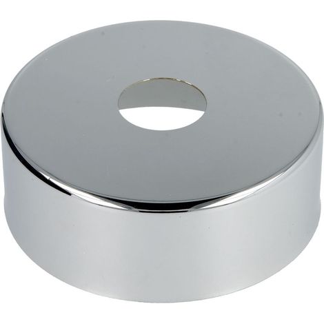 Rosace design p. robinet, laiton chromé 80 mm x 1/2 x 30 mm