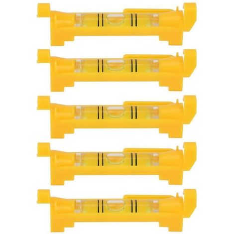 Niveau à bulle de poche, 5 pièces, pour maçonnerie et plomberie (1/4)