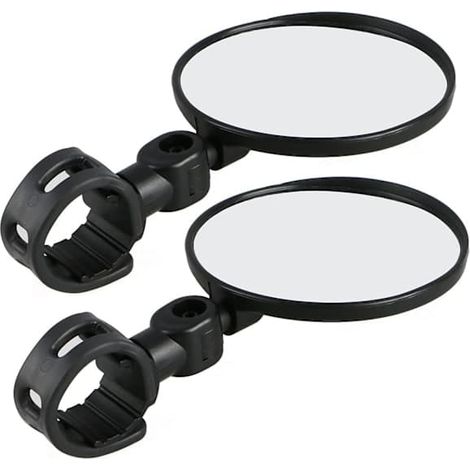 HOXILEELEO - Rétroviseurs de moto - Rétroviseur convexe grand angle, durable et réglable, une paire (1/4)