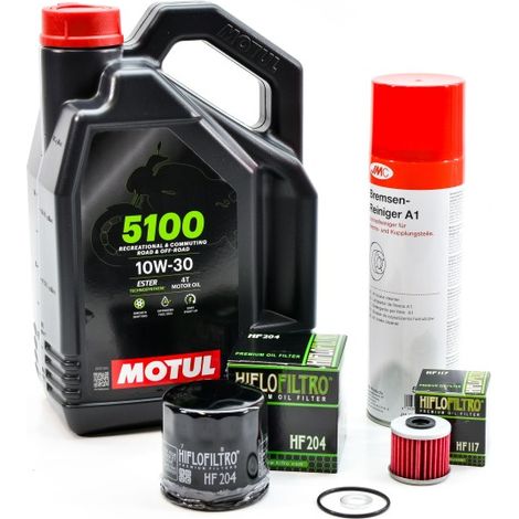 Kit Entretien Vidange Standard pour HONDA FORZA 750 de 2021 à 2024 - MOTUL 5100 10W30 4L