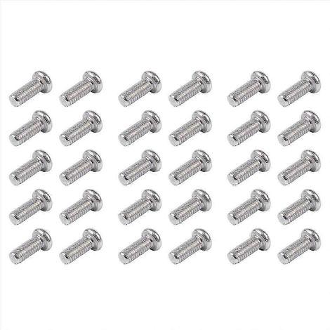 Vis de fixation pour support d'écran LCD M4 x 10 mm (30 pièces) pour support de télévision ou d'ordinateur (1/5)