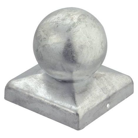 Pfostenkappe Verzinkt Kugel für 12 x 12 cm Pfosten - pro Stück