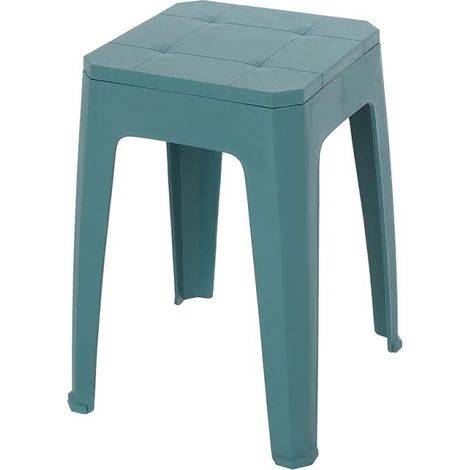 SGABELLO IN POLIPROPILENE 28X28XH46CM BLU PASTELL.