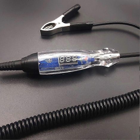 Testeur de circuit LED numérique 4-60 V CC pour voiture, testeur de lampe avec voltmètre, testeur de tension automatique (1/2)