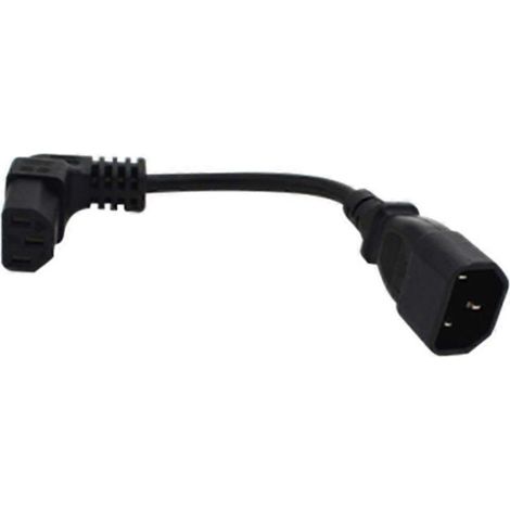 Cordon d'alimentation coudé de 10 cm, 3 broches IEC320 C14 mâle vers C13 femelle, pour cuiseur à riz
