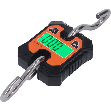 Balance numérique pour grue avec crochets, écran LCD, balance électronique suspendue pour usage industriel, 100 kg (220 lbs) (1/5)