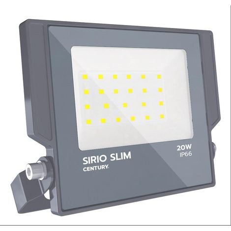 Century proiettore led sirio slim 20w 4000k  2100 lm 110°  srs-209540 (1/2)