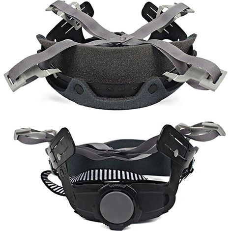 Système de suspension à cliquet pour casque de sécurité, insert réglable, compatible avec tous les casques ABS et PE (1/5)