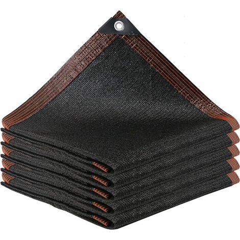[2F]Pare-soleil / Voile d'ombrage, filet en PEHD, protection UV 85-90 %, noir (1/5)