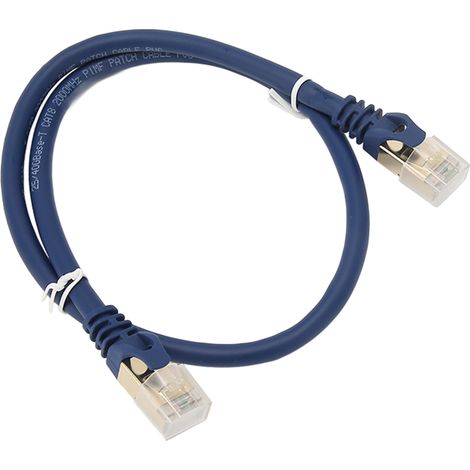 Câble Ethernet Cat 8 0.5m 40Gbps Haute Performance pour Console de Jeu, Réseau Domestique