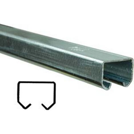1PZ BINARIO CON FORI PER PORTE SCORREVOLI - mm.25x19 x mt.3 altezza (art.10)