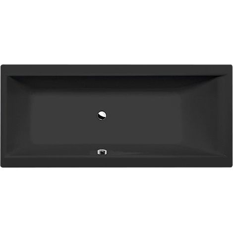 Baignoire rectangulaire CLEO 180x80x48cm, noir mat (1/3)