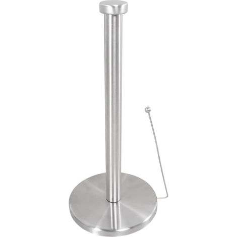 Porte-essuie-tout vertical en acier inoxydable avec base stable et (1/5)