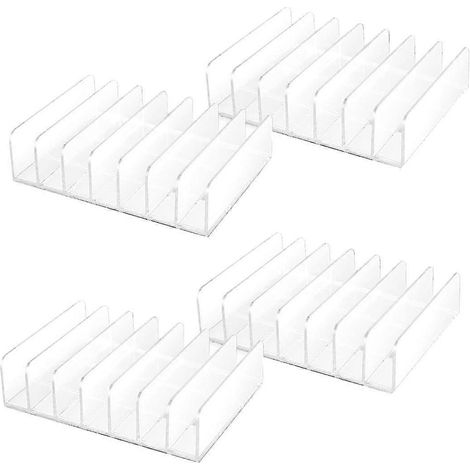 Transparent Acrylic CD Rack with Sticky Display, Storage Rack, CD Tray Organizer (1/5)