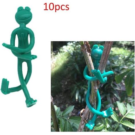 Frog Shaped Plant Clips - Pack of 10 (1/5)
