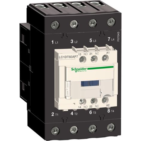 Cont Tetra Everlink 4P Ac1 415V 60 A Bob 24V Ca-50/60Hz - LC1DT60AB7
