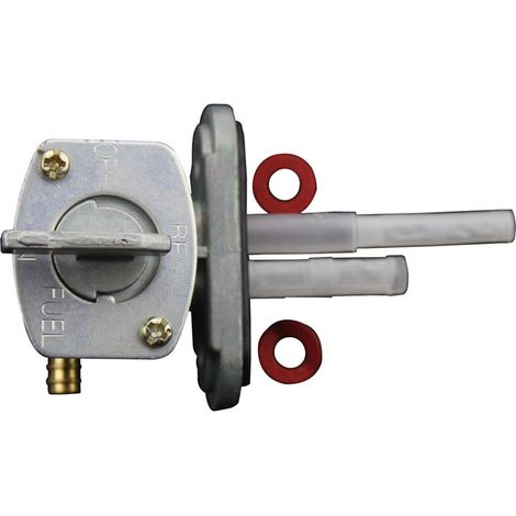GOOFIT Motorrad-Kraftstoffschalter, Zweirohr-Ausführung, erhältlich in Gesamtlängen von 49 mm oder 96 mm, geeignet für manuelle Kraftstoffventilteile für alle Fahrzeugumbauten (1/4)