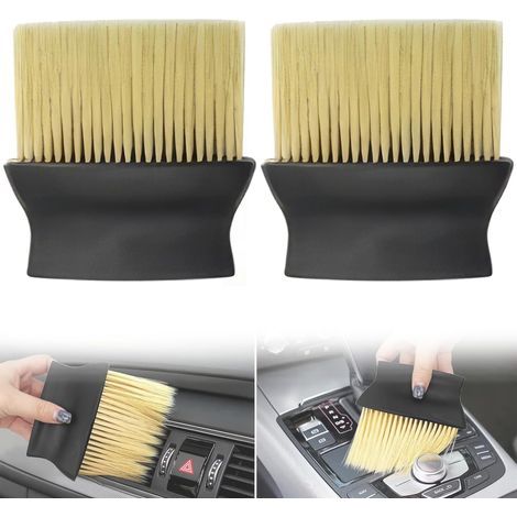 AIDUCHO Brosse de Dépoussiérage Intérieur de Voiture, Brosse de Détail Ultra-Douce À Haute Densité, Brosse de Dépoussiérage pour Tableau de Bord de Voiture, Brosse de Détail À Poils Souples (1/5)