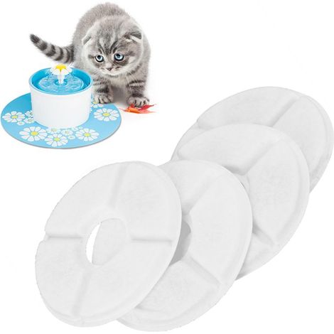 4er-Pack Ersatz-Aktivkohlefilter für Trinkbrunnen für Katzen und Hunde – Haustierzubehör (1/5)