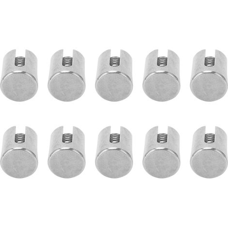 Lot de 10 Brides de Câble Croisées en Acier Inoxydable 316, Pinces pour Corde à Fil de Garde-Corps, Accessoires de Fixation Murale 5mm (1/5)