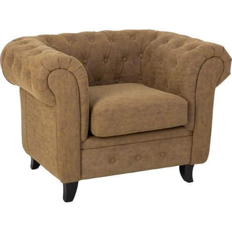 Sillón beige 110x81x77h cm (1/5)