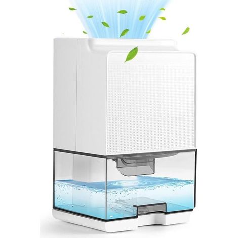 Deshumidificador para dormitorio - Absorbedores de humedad para el hogar - Eléctrico - Apto para baño y sótano - Modo ultrasilencioso