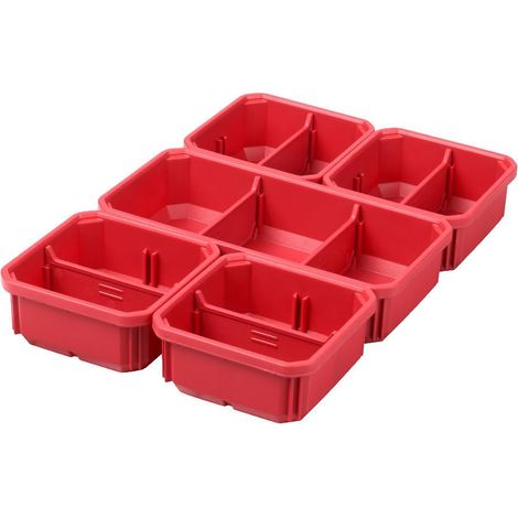 Milwaukee PACKOUT 4932478301 - Scatole per organizer, 5 pezzi, multicolore (1/2)