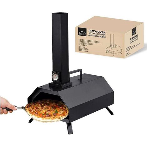 Haven Outdoor Wood Fired Pizza Oven with Pizza Stone, Pizza Paddle & Rain Cover (1/5)