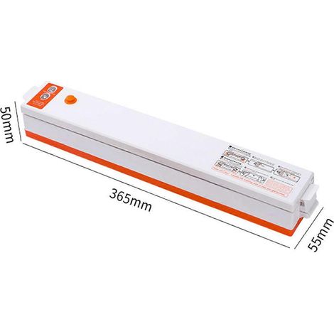Automatischer Vakuumierer für Lebensmittel, geeignet für den privaten und gewerblichen Gebrauch, orangefarbener Kunststoff, 220 V mit EU-Stecker, luftdichtes Verschließen von Lebensmitteln und Reis, k (1/5)