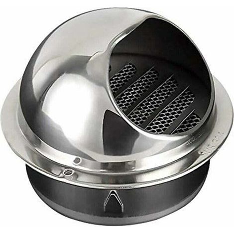 Sortie d'air murale, sortie d'air en acier inoxydable, hotte aspirante murale extérieure, protection anti-pluie, chapeau de ventilation sphérique, grille de ventilation de cuisine, 150 mm