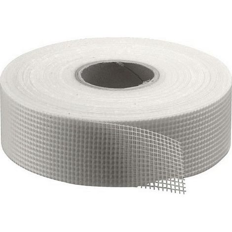 Bande à joint autocollante en fibre de verre 4,8 cm – Longueur 90 m – Pour réparations sur murs et plafonds – Adhésivité renforcée
