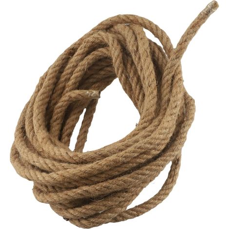 Natural jute rope 12mm 10m Hand-braided rope (1/5)