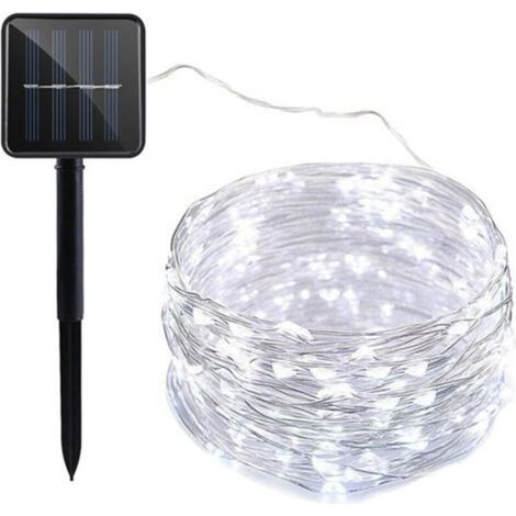 Guirlande Solaire Exterieur, 22m 200 LED Guirlande Lumineuse Exterieure Solaire Étanche 8 Modes, Solaire Guirlande Guinguette Exterieur pour Jardin Terrasse Maison Fête Noël (1/5)