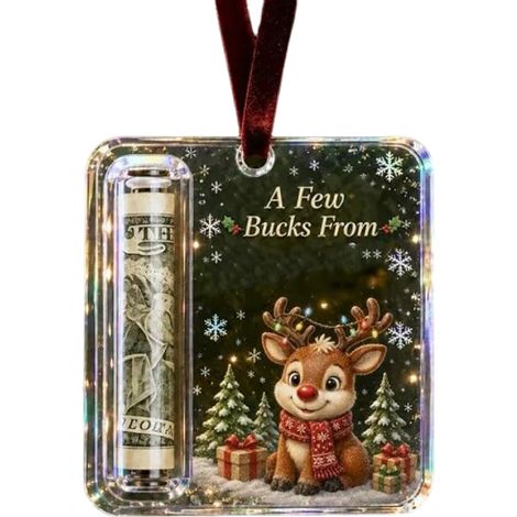 Irovami Porte-monnaie de Noël bonhomme de neige - Décoration suspendue - Maison (1/5)
